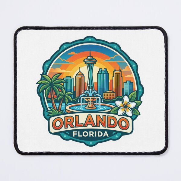 Item preview, Orlando Florida Skyline Vintage Retro Travel designed and sold by raedattia.
