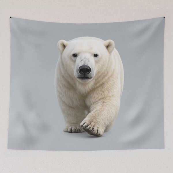 Item preview, Polar Bear Approaching Wildlife Portrait designed and sold by BROHLine Studio.