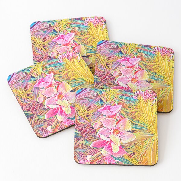 Item preview, Impressionist Oleander Pink Flower Tropical Garden Digital Painting designed and sold by BalkanBloom.