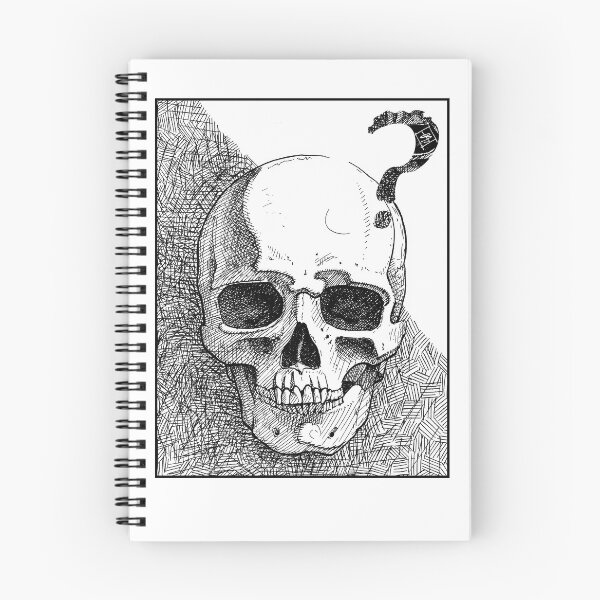 Item preview, The questioning skull designed and sold by The Dark Hen.