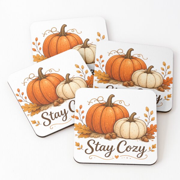 Item preview, Stay Cozy Pumpkin Autumn Fall Harvest designed and sold by Moonya26.