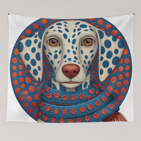 Item preview, T-Shirt - Sticker - Polka Dot Pup: Surreal Charm designed and sold by ForeverPrintsOK.