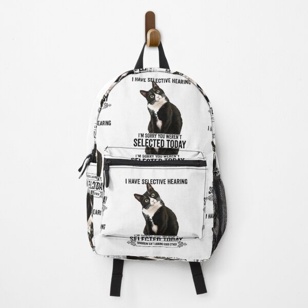 Item preview, I Have Selective Hearing You Werent Selected Cat Humor designed and sold by gear-posters.