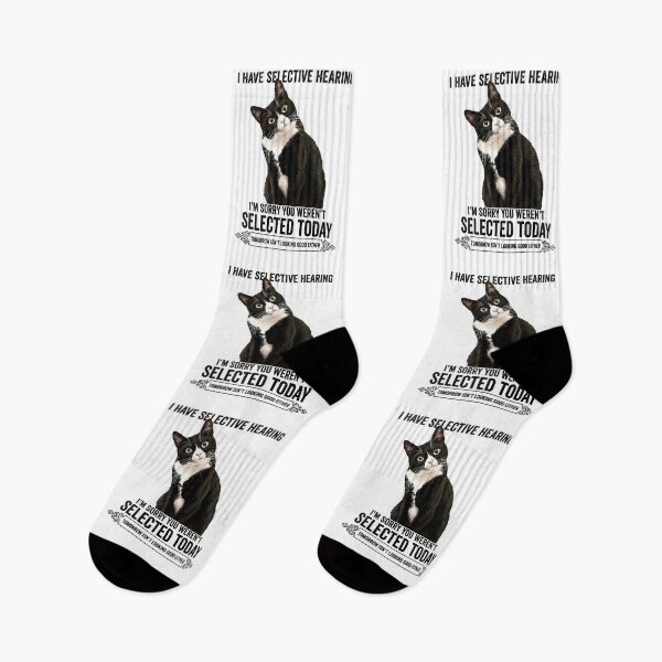 Item preview, I Have Selective Hearing You Werent Selected Cat Humor designed and sold by gear-posters.