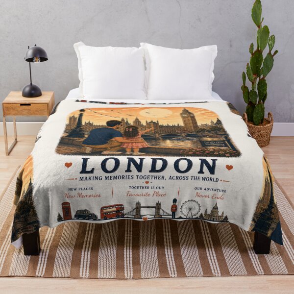 Item preview, Father Daughter Duo London Adventure Artwork designed and sold by BagFactoryUK.