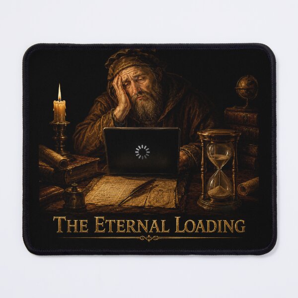 Artikelvorschau, The Eternal Loading Renaissance Tech Meme entworfen und verkauft von QuantumOasis.