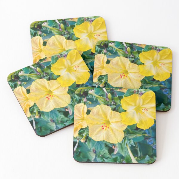 Item preview, Impressionist Four O'Clock Flower Yellow Botanical Digital Painting designed and sold by BalkanBloom.