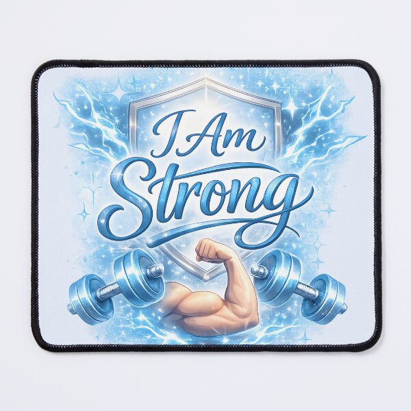 Item preview, I Am Strong Fitness Motivation designed and sold by hutofdesigns.