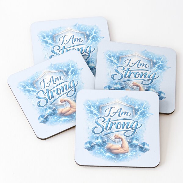 Item preview, I Am Strong Fitness Motivation designed and sold by hutofdesigns.