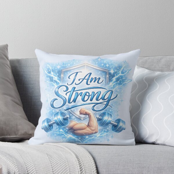 Item preview, I Am Strong Fitness Motivation designed and sold by hutofdesigns.