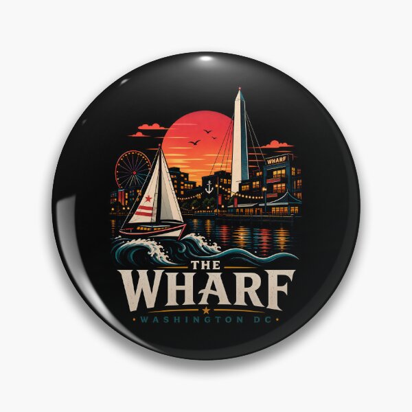 Item preview, Washington DC Wharf: Sunset Sail and Ferris Wheel designed and sold by Fenay Designs.