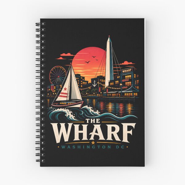 Item preview, Washington DC Wharf: Sunset Sail and Ferris Wheel designed and sold by Fenay Designs.