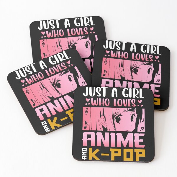 Item preview, Just A Girl Who Loves Anime & K-Pop designed and sold by bella-rosa87.