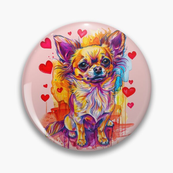 Item preview, Watercolor Chihuahua – A colorful work of art from the heart designed and sold by Dianag76.