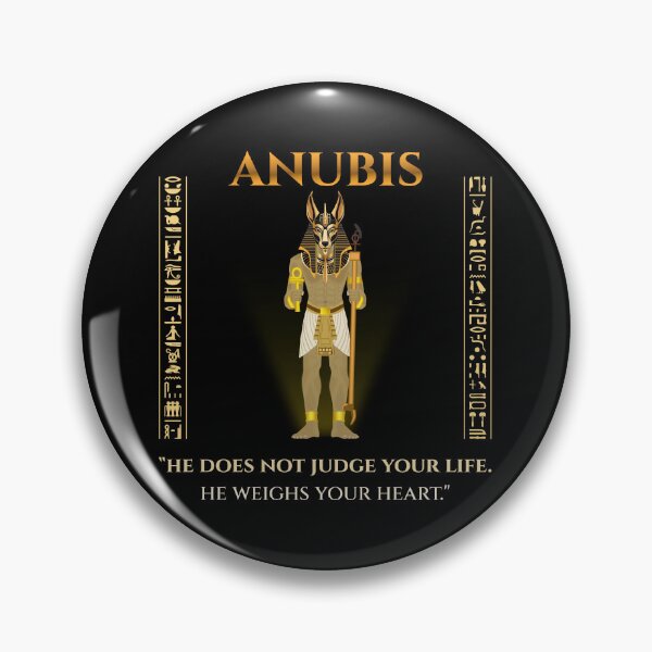 Item preview, Anubis · He Does Not Judge Your Life He Weighs Your Heart · Egyptian Wisdom Art · Ancient Egypt designed and sold by PharaohDArt.