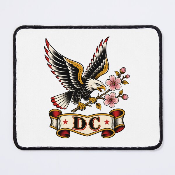 Item preview, Washington DC: Eagle and Cherry Blossom Tattoo designed and sold by Fenay Designs.