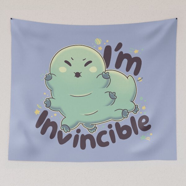 Item preview, I'm Invincible, tardigrade, water bear, wildlife designed and sold by Geekydog.