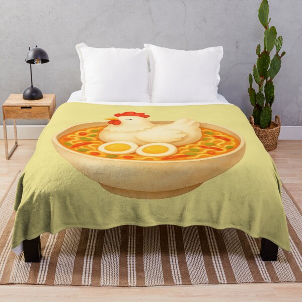 Item preview, Cute Chicken Ramen | Kawaii Noodle Bowl with Egg | Funny Food Illustration designed and sold by Eathusiast.
