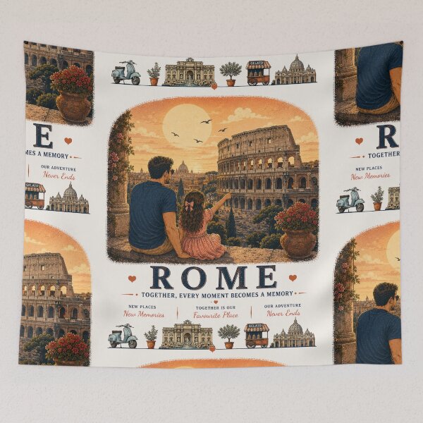 Item preview, Rome Father Daughter Travel Memories designed and sold by BagFactoryUK.