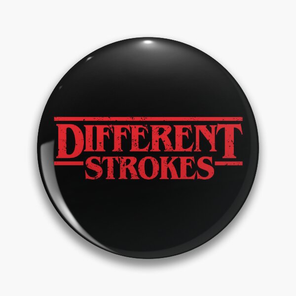 Item preview, Different Strokes - Distressed Red on Black designed and sold by unrealindeed.