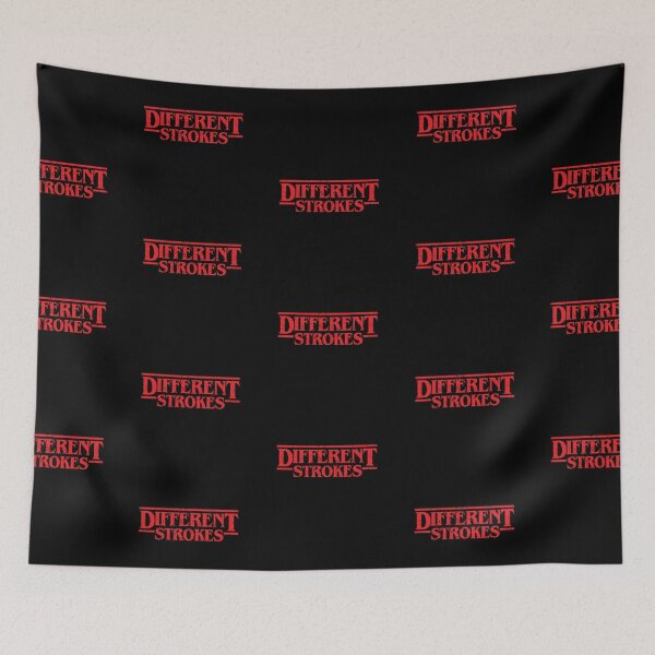 Item preview, Different Strokes - Distressed Red on Black designed and sold by unrealindeed.