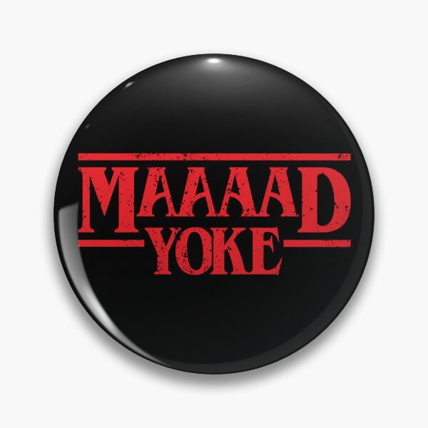 Item preview, Maaaad Yoke - Distressed Red on Black designed and sold by unrealindeed.
