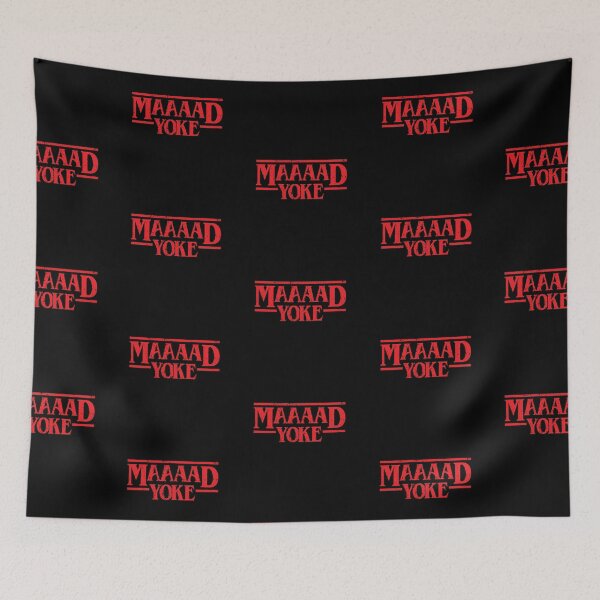 Item preview, Maaaad Yoke - Distressed Red on Black designed and sold by unrealindeed.