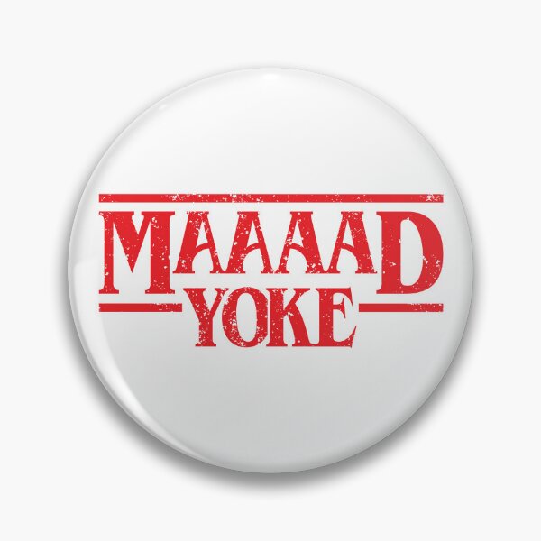 Item preview, Maaaad Yoke - Distressed Red on White designed and sold by unrealindeed.