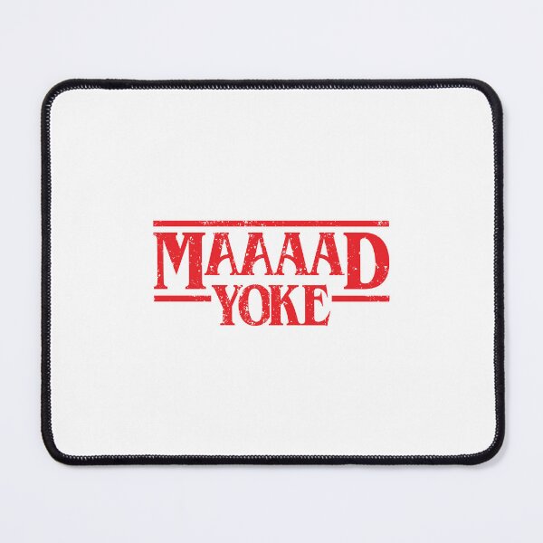 Item preview, Maaaad Yoke - Distressed Red on White designed and sold by unrealindeed.