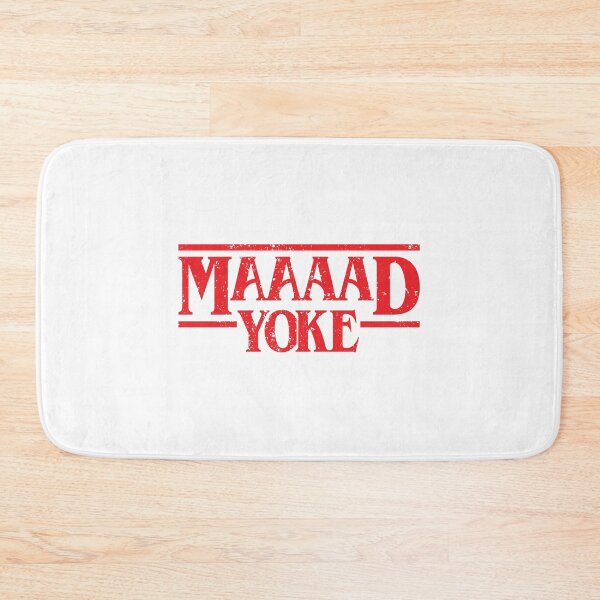 Item preview, Maaaad Yoke - Distressed Red on White designed and sold by unrealindeed.