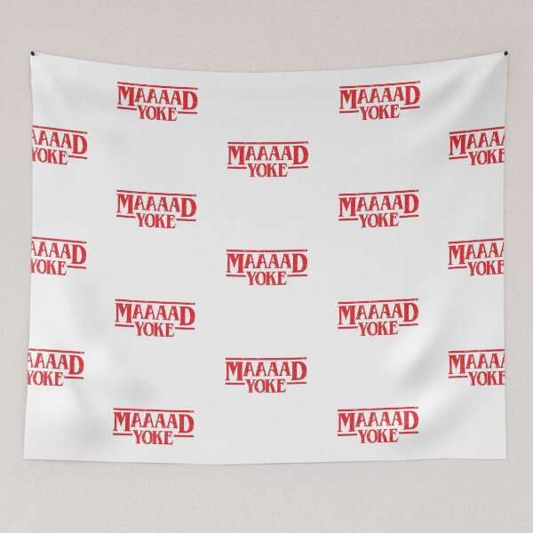 Item preview, Maaaad Yoke - Distressed Red on White designed and sold by unrealindeed.