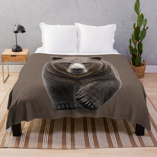 Item preview, Grizzle Bear Approaching Wildlife Portrait designed and sold by BROHLine Studio.
