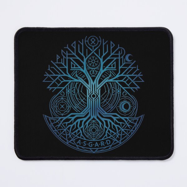 Item preview, Norse Yggdrasil Tree of Life Asgard Blue designed and sold by Studio_21.