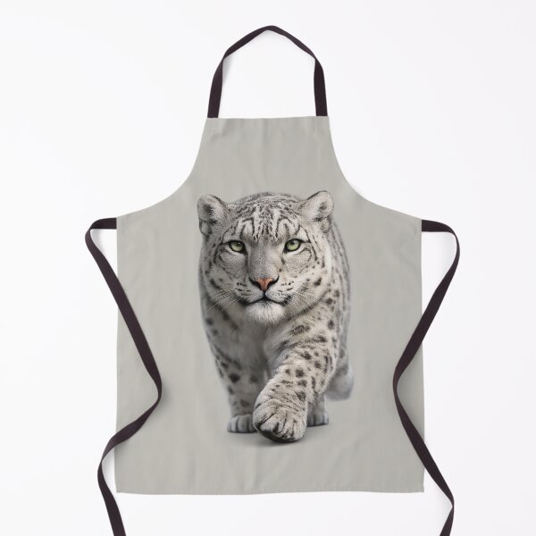 Item preview, Realistic Snow Leopard Approaching Wildlife Portrait designed and sold by BROHLine Studio.