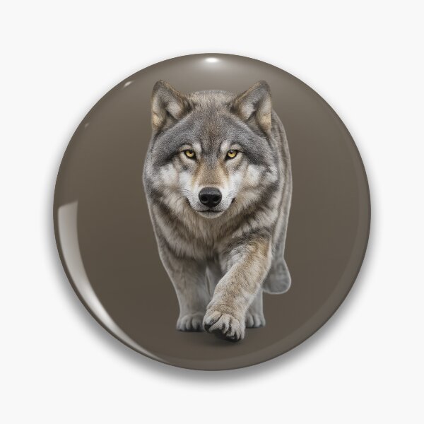 Item preview, Realistic Wolf Approaching Wildlife Portrait designed and sold by BROHLine Studio.