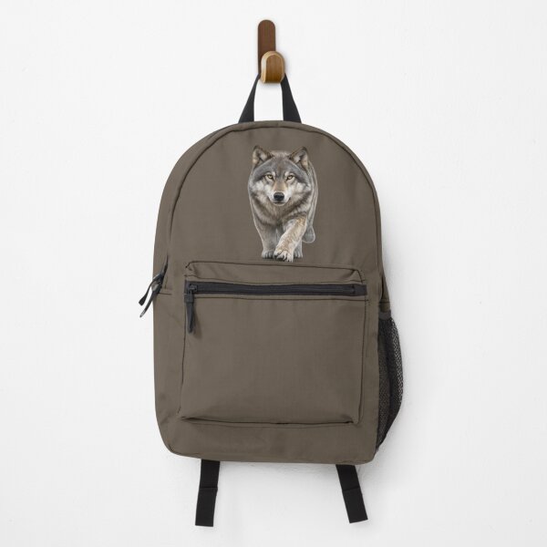 Item preview, Realistic Wolf Approaching Wildlife Portrait designed and sold by BROHLine Studio.