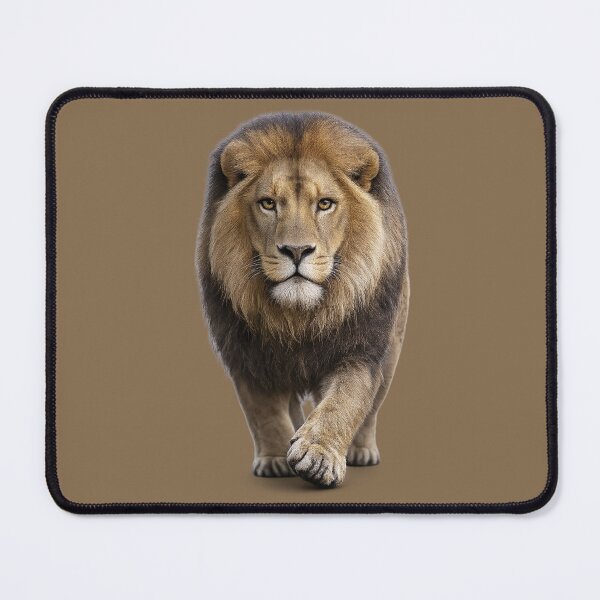 Item preview, Realistic Lion Approaching Wildlife Portrait designed and sold by BROHLine Studio.