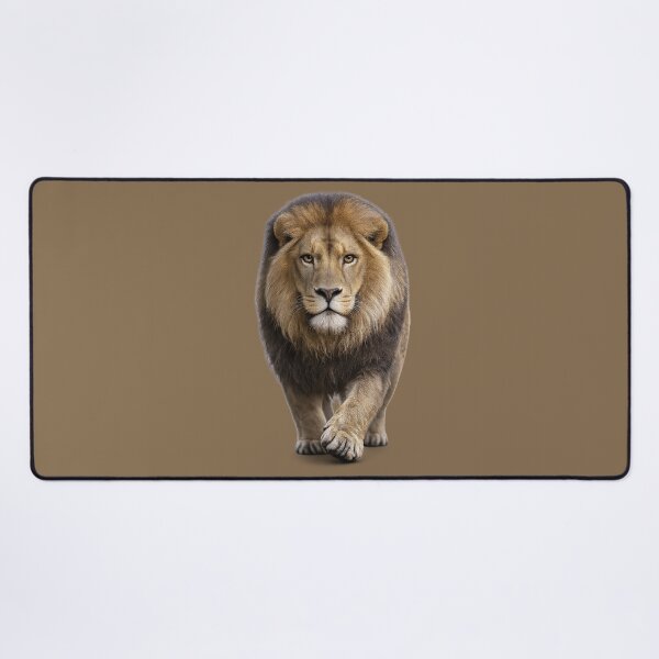 Item preview, Realistic Lion Approaching Wildlife Portrait designed and sold by BROHLine Studio.