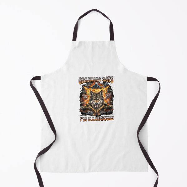 Item preview, Grandma Says I'm Handsome Wolf Military Streetwear designed and sold by lexthelord.