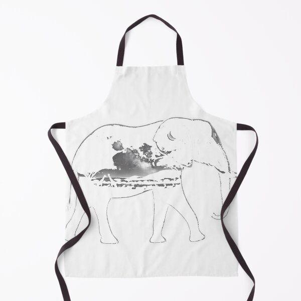 Item preview, Tattooed Elephant Tusked Animal Circus Gift Idea Oversized T-Shirt designed and sold by KTY-NUSS.