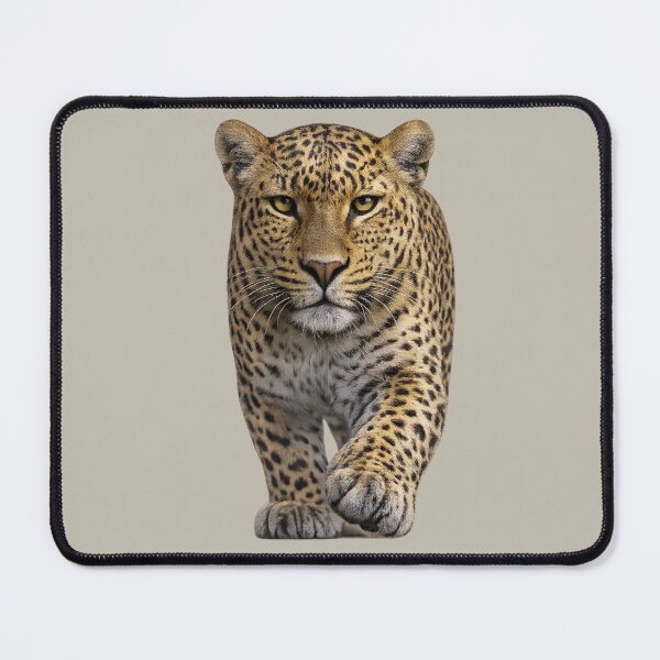 Item preview, Realistic Leopard Approaching Wildlife Portrait designed and sold by BROHLine Studio.