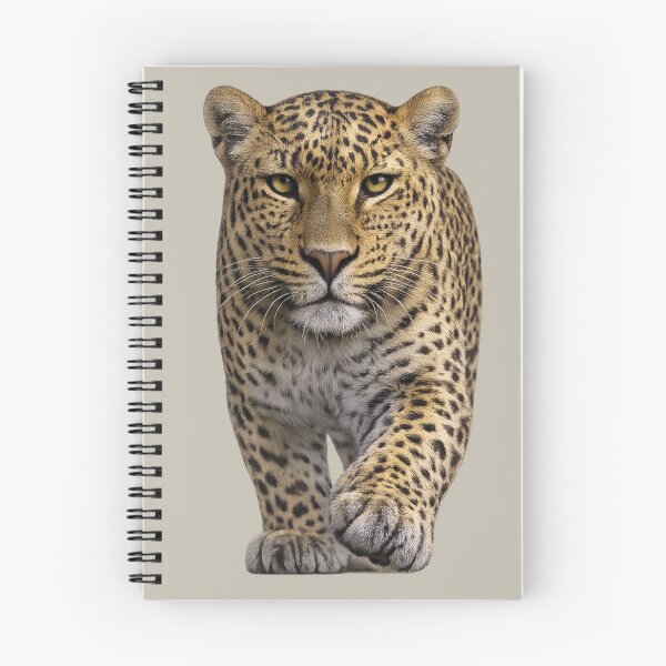Item preview, Realistic Leopard Approaching Wildlife Portrait designed and sold by BROHLine Studio.