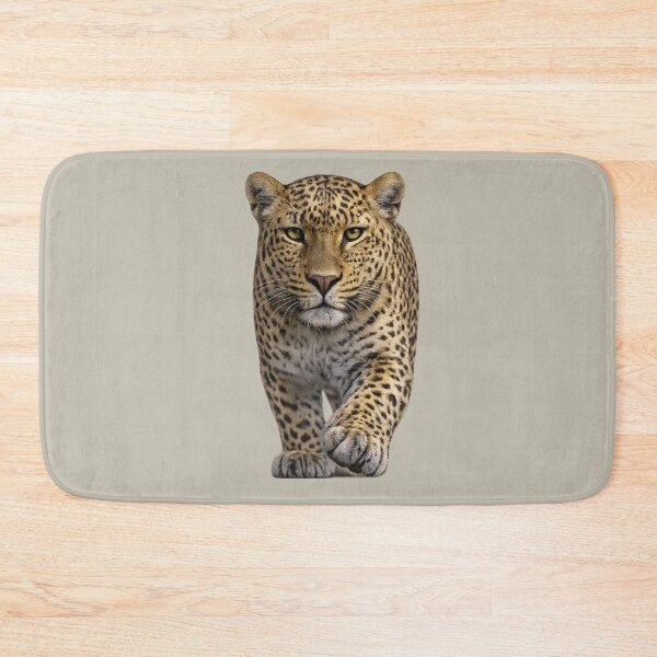 Item preview, Realistic Leopard Approaching Wildlife Portrait designed and sold by BROHLine Studio.
