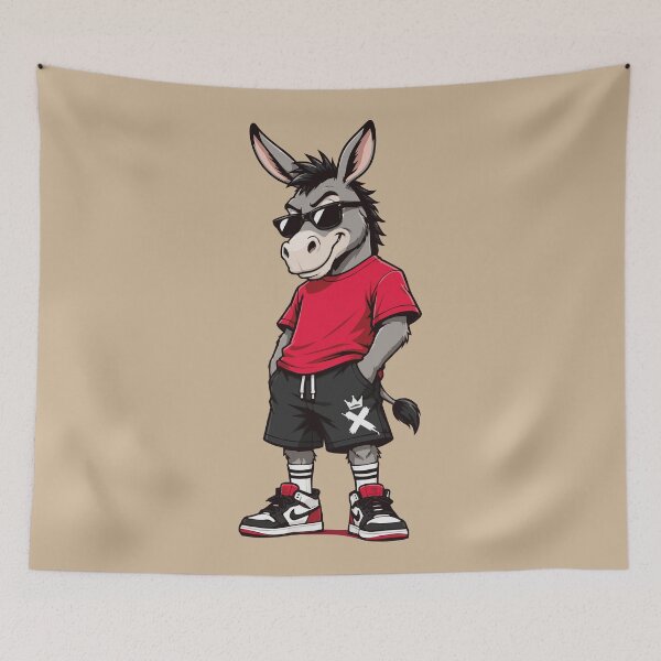 Item preview, Cool Urban Streetwear Donkey Mascot designed and sold by AbderraimArt.