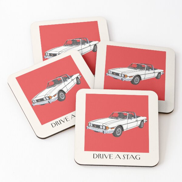 Aperçu de l'œuvre Affiche vintage Triumph Stag créée et vendue par Dimensionality.