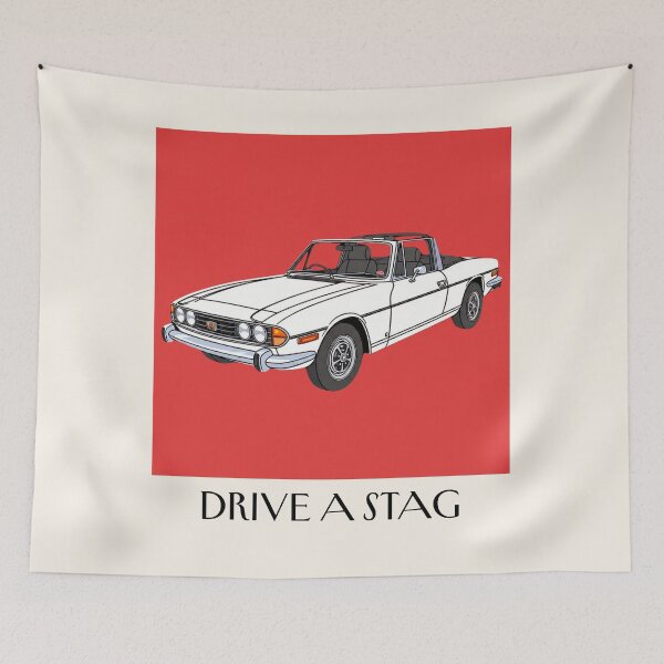 Item preview, Triumph Stag Vintage Poster designed and sold by Dimensionality.