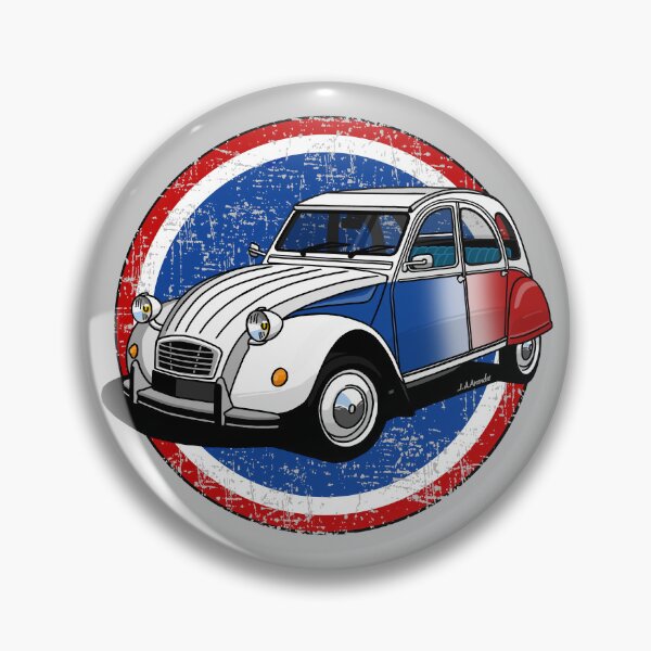 Item preview, The charming French utility vehicle decorated with the French flag designed and sold by designjaag.