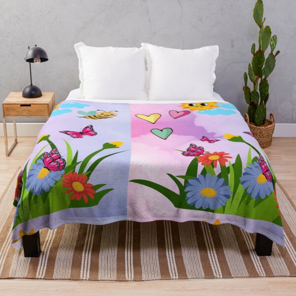 Item preview, Spring Butterfly Wildflower Meadow designed and sold by Black Signal.