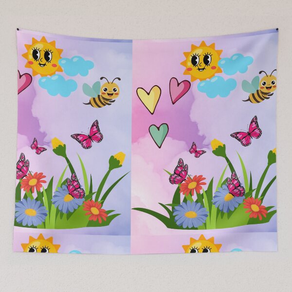 Item preview, Spring Butterfly Wildflower Meadow designed and sold by Black Signal.
