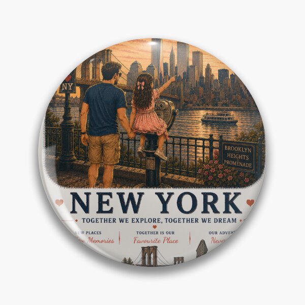 Item preview, New York Father Daughter Duo Together We Explore Together We Dream designed and sold by BagFactoryUK.